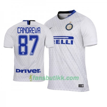 Fotballdrakt Inter Milan Antonio Candreva 87 Bortetrøye 2018-2019 Kortermet